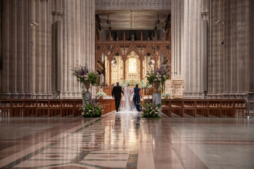 wedding at washington national cathedral church - 779089812