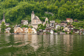 Hallstatt - Blick vom Hallstätter See, Oberösterreich, Salzkammergut