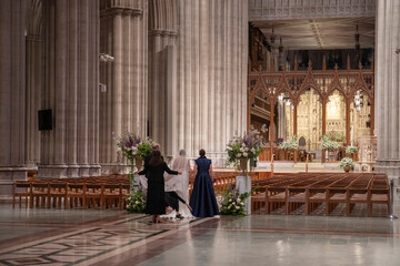 wedding at washington national cathedral church