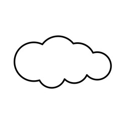 Fototapeta premium Cloud Outline Element