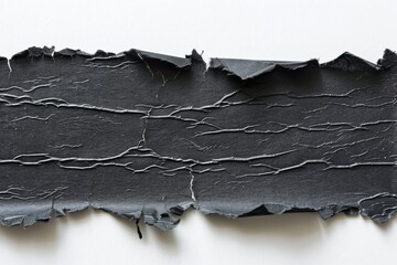 Cracked Black Paper Piece