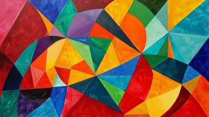 Fototapeta premium Create abstract art using geometric shapes. 