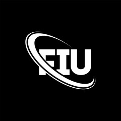 FIU logo. FIU letter. FIU letter logo design. Initials FIU logo linked with circle and uppercase monogram logo. FIU typography for technology, business and real estate brand.