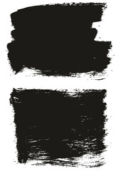 Hand Drawn Flat Paint Brush Thick Long Background High Detail Abstract Vector Background Set 