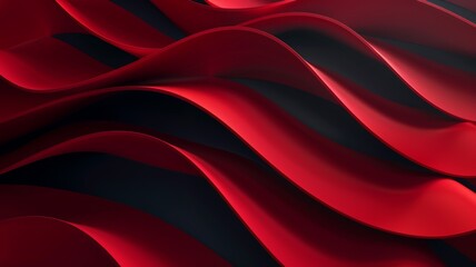 red gradient, curved shape, black background, 