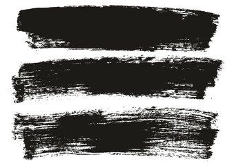 Hand Drawn Flat Paint Brush Thick Long Background High Detail Abstract Vector Background Set 