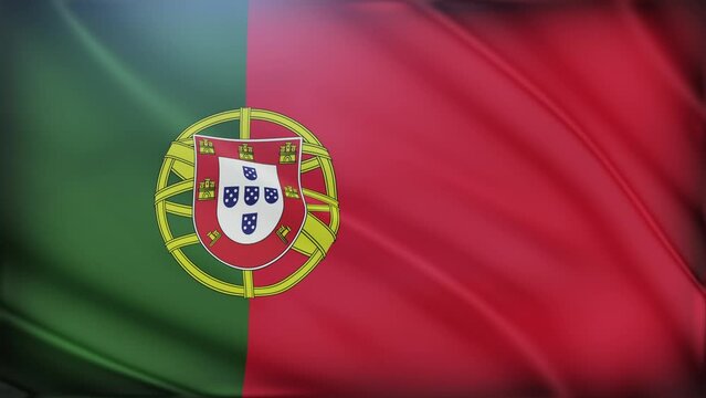 Waving Portugal flag background