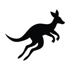 kangaroo silhouette vector illustration