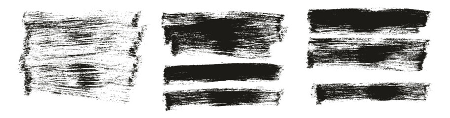 Hand Drawn Flat Paint Brush Thick Long Background High Detail Abstract Vector Background MEGA Set 