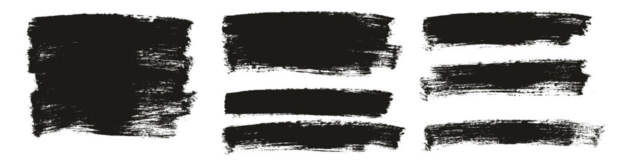 Hand Drawn Flat Paint Brush Thick Long Background High Detail Abstract Vector Background MEGA Set 