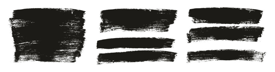 Hand Drawn Flat Paint Brush Thick Long Background High Detail Abstract Vector Background MEGA Set 