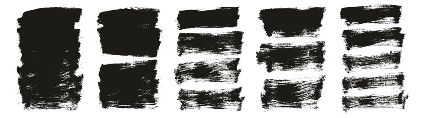 Hand Drawn Flat Paint Brush Thick Long Background High Detail Abstract Vector Background MEGA Set 