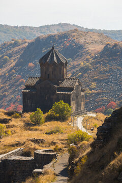 View of Vahramashen Surp Astvatsatsin or the Church of Amberd