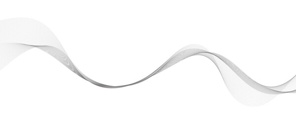 Abstract vector background with grey wavy lines
