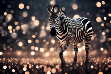 zebras in the serengeti country - obrazy, fototapety, plakaty