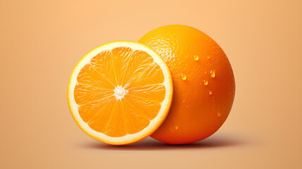 Juice oranges. Summer fresh citrus. Fruits background