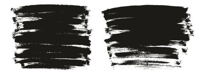 Hand Drawn Round Sponge Thin Artist Brush Long Background High Detail Abstract Vector Background Set 