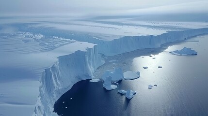 A stark glimpse of Antarctica's icebergs and glaciers, slowly dissolving as global warming grips the southernmost ice