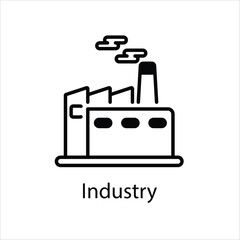 Industry Icon Symbol vector graphics.