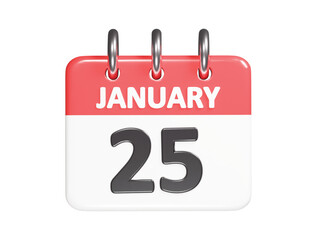 Calender icon 3d render illustration