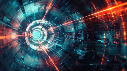 Fototapeta premium Abstract background modern and futuristic full color
