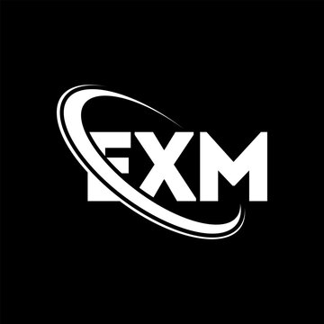 EXM logo. EXM letter. EXM letter logo design. Initials EXM logo linked with circle and uppercase monogram logo. EXM typography for technology, business and real estate brand.