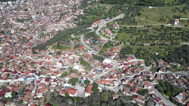 Tire Village Drone Video, Tire - Izmir - Turkey (Turkiye)