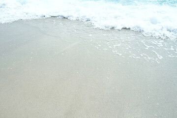 A Beautiful sea and sand on the shore vacation travel background