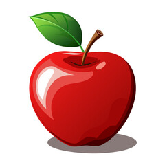 Realistic red apple