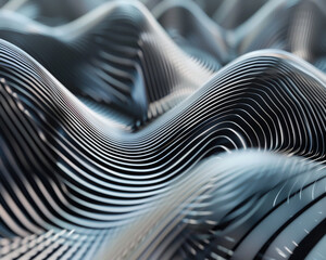 Intersection of lines and shapes creating complexity8K