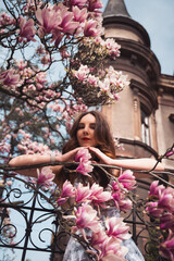 portrait of a woman in the garden