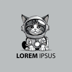 Logo gatto astronauta  © Emanuele