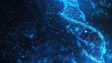 Abstract background modern and futuristic DNA