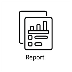 Report  Icon Symbol vector graphics.