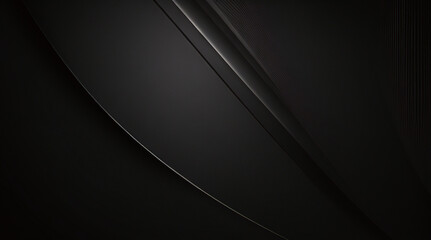 Abstrato fundo cinza escuro e preto com design 3D em camadas cortadas e espaço para texto