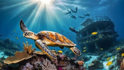 A Photorealistic Underwater Paradise With Vibrant