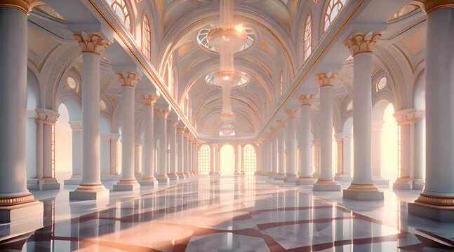 interior of the mosque