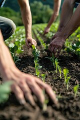 Farmers consulting with agricultural experts, seeking guidance on topics such as crop rotation, soil health, pest management, and sustainable farming practices