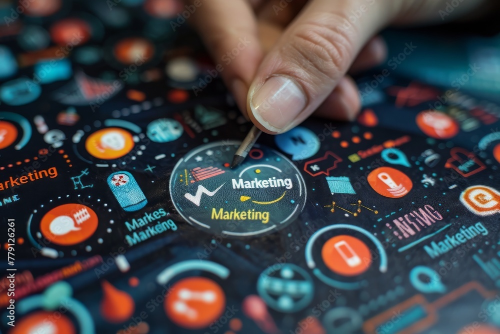 Poster digital marketing and ad testing strategies for business growth: utilizing creative thinking and crm