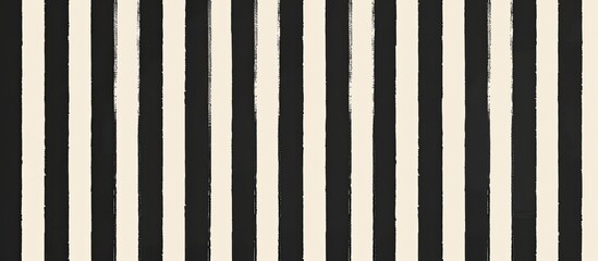 A symmetrical pattern of parallel black and white stripes on a white background, resembling a seamless design often seen in buildings or composite materials - obrazy, fototapety, plakaty