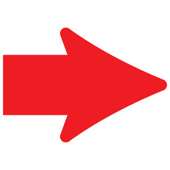 Straight pointed arrow icon. Black arrow pointing to the right. Black direction pointer - obrazy, fototapety, plakaty