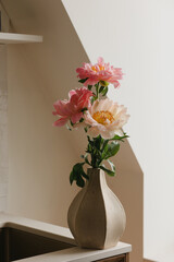 Peonies in the vase