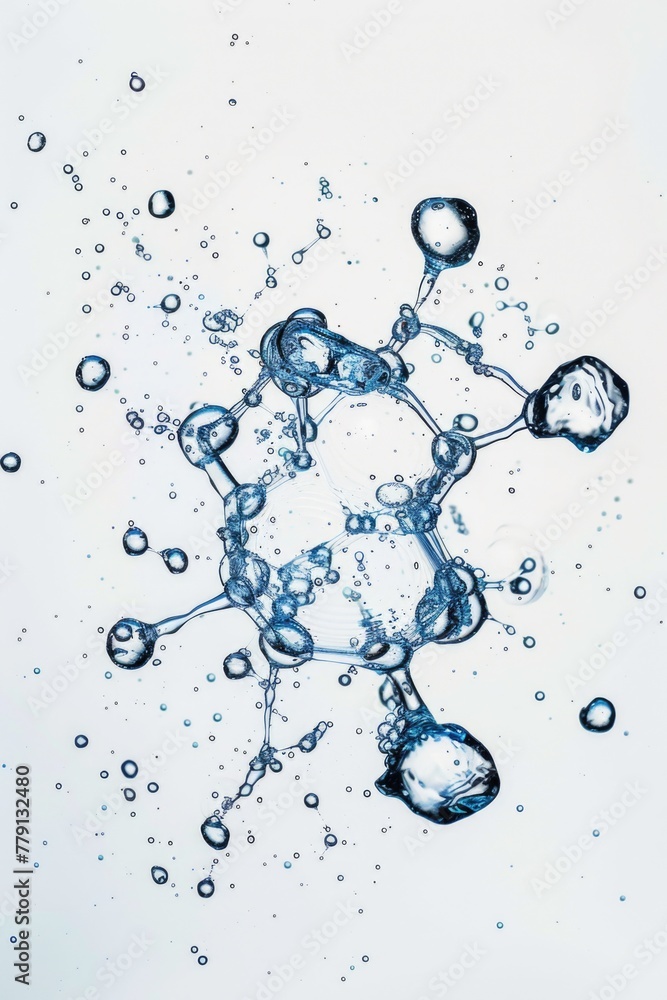Poster bubbles floating in water, perfect for various projects