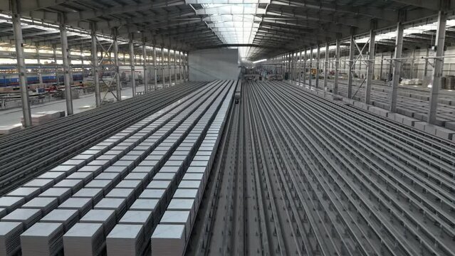 Modern tile and tile production workshop