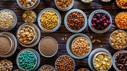 Various types of nuts displayed on a table. Suitable for food and nutrition concepts