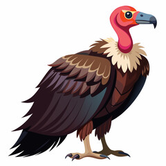 vulture--full-length--on-a-white-background--no-ba