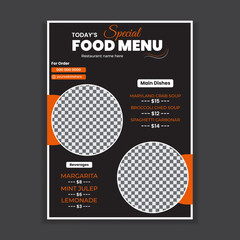 creative food menu design for restaurants 