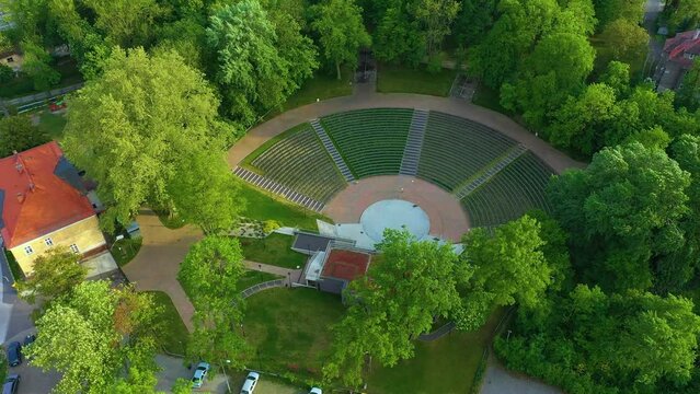 Amphitheater Brzeg Amfiteatr Aerial View Poland