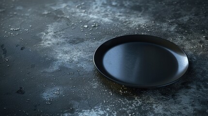 A black frying pan sitting on a kitchen counter. Great for cooking or kitchen themes