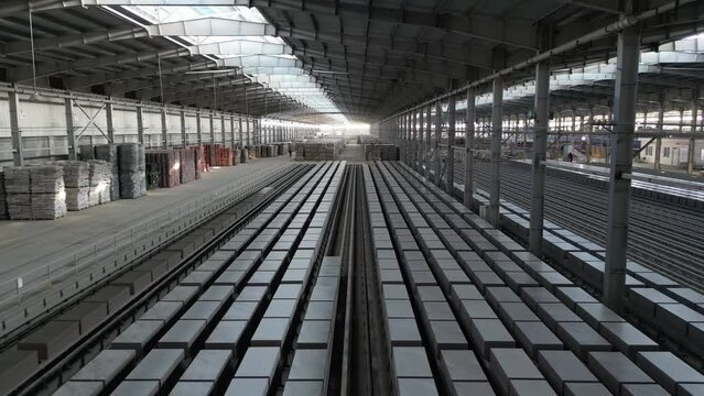 Modern tile and tile production workshop